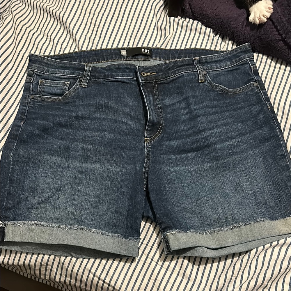 Kut from the Kloth Dark Blue Jean Shorts